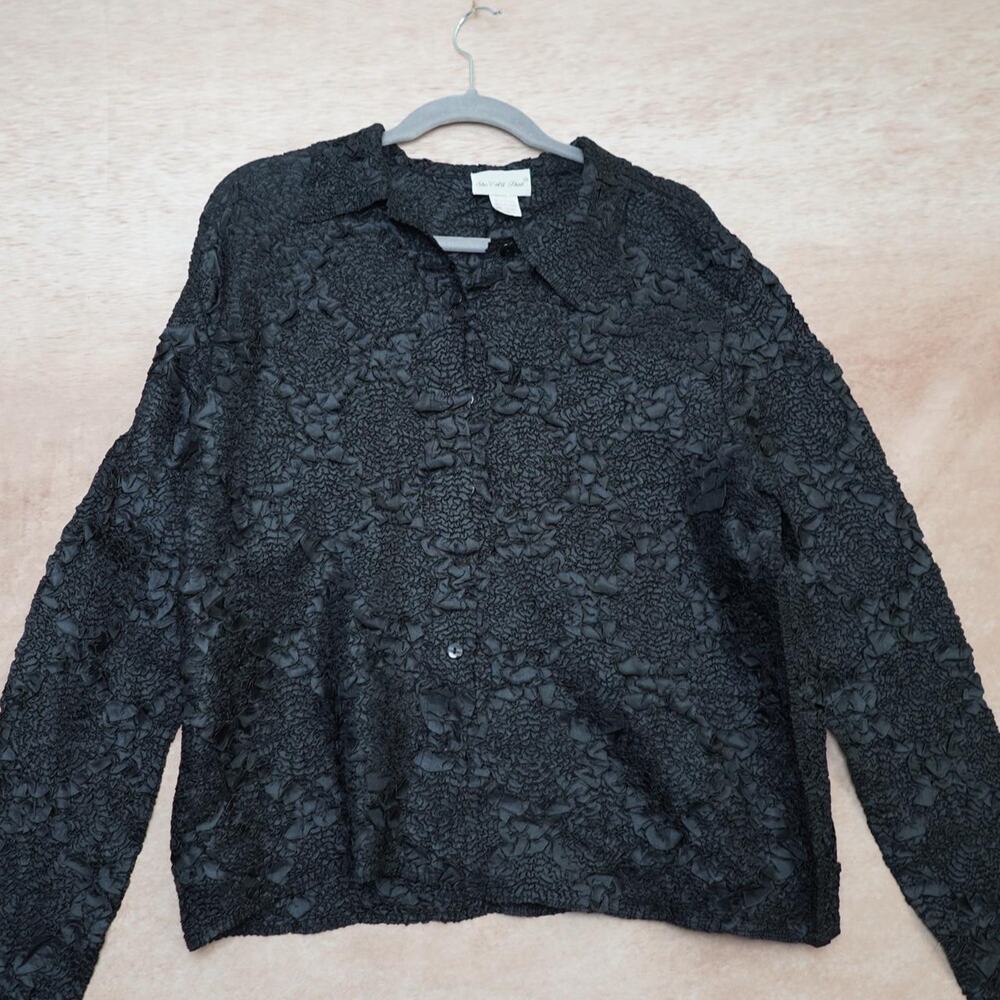 She’s All That Textured Blouse XL Y2K